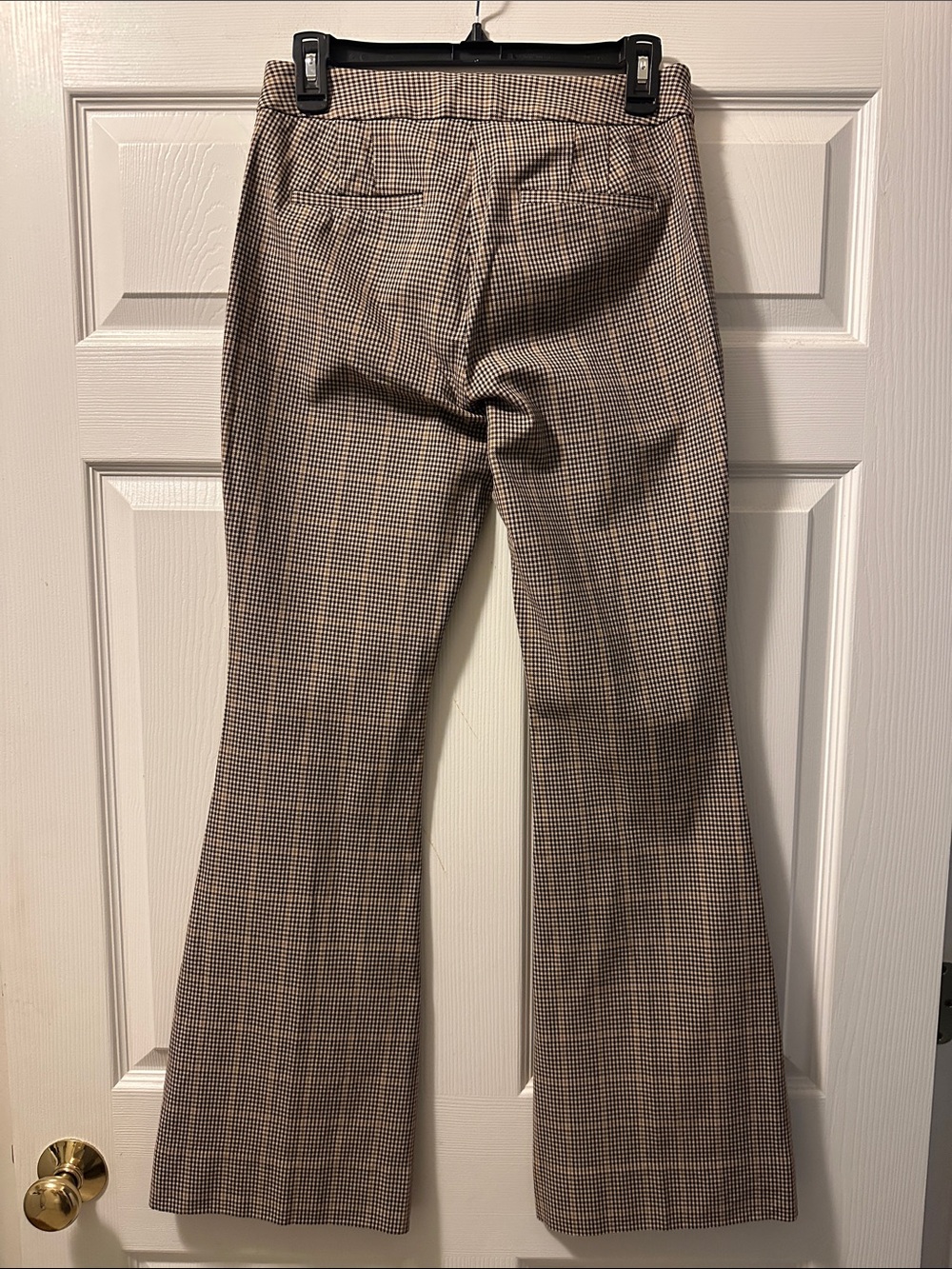 Women’s Banana Republic Houndstooth Flare Leg Pants - Size 4